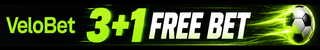 VeloBet: 3+1 free bet